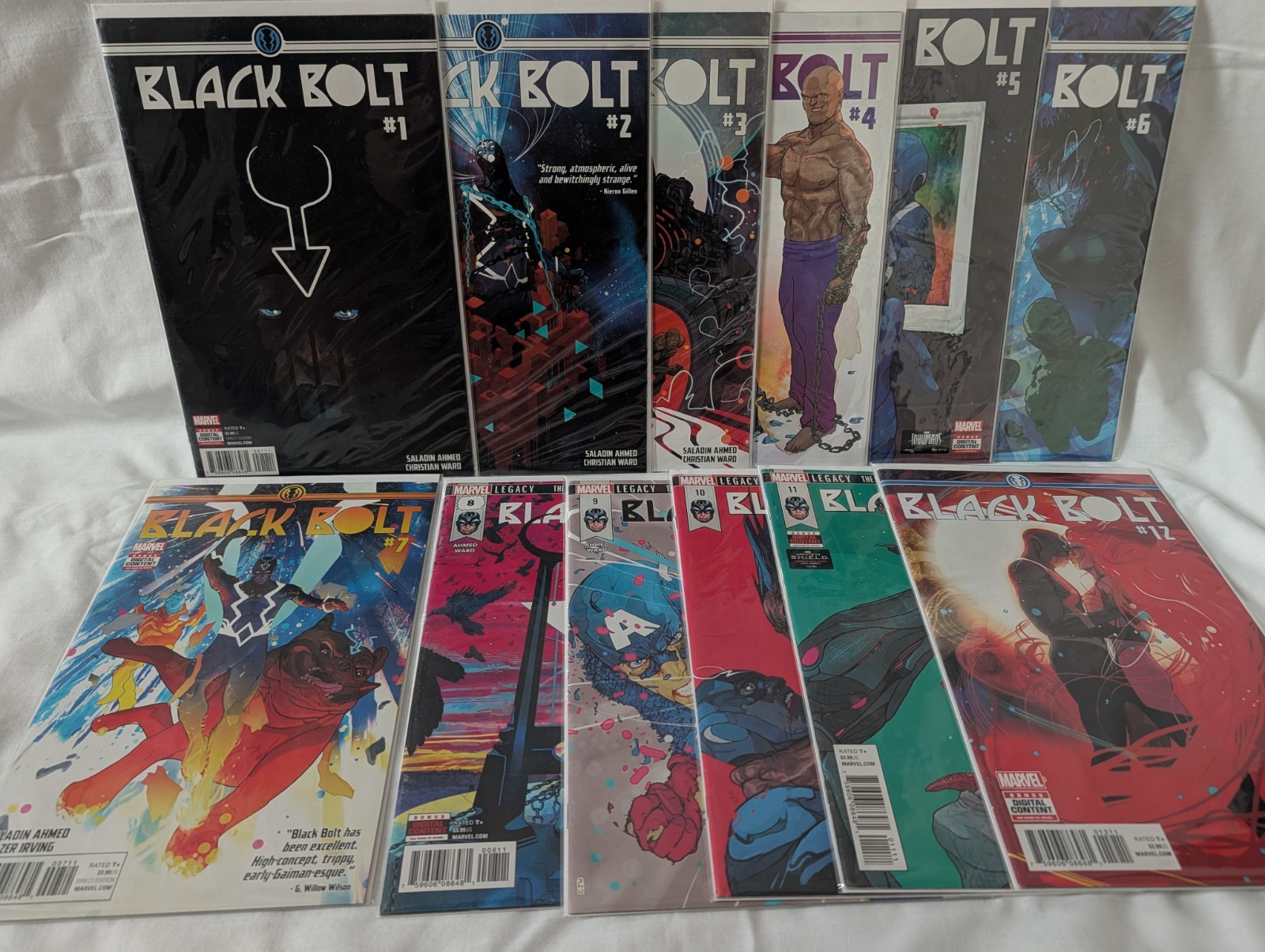 Black Bolt Marvel Comics Lot  # 1 - 12 Saladin Ahmed Christian Ward Inhumans