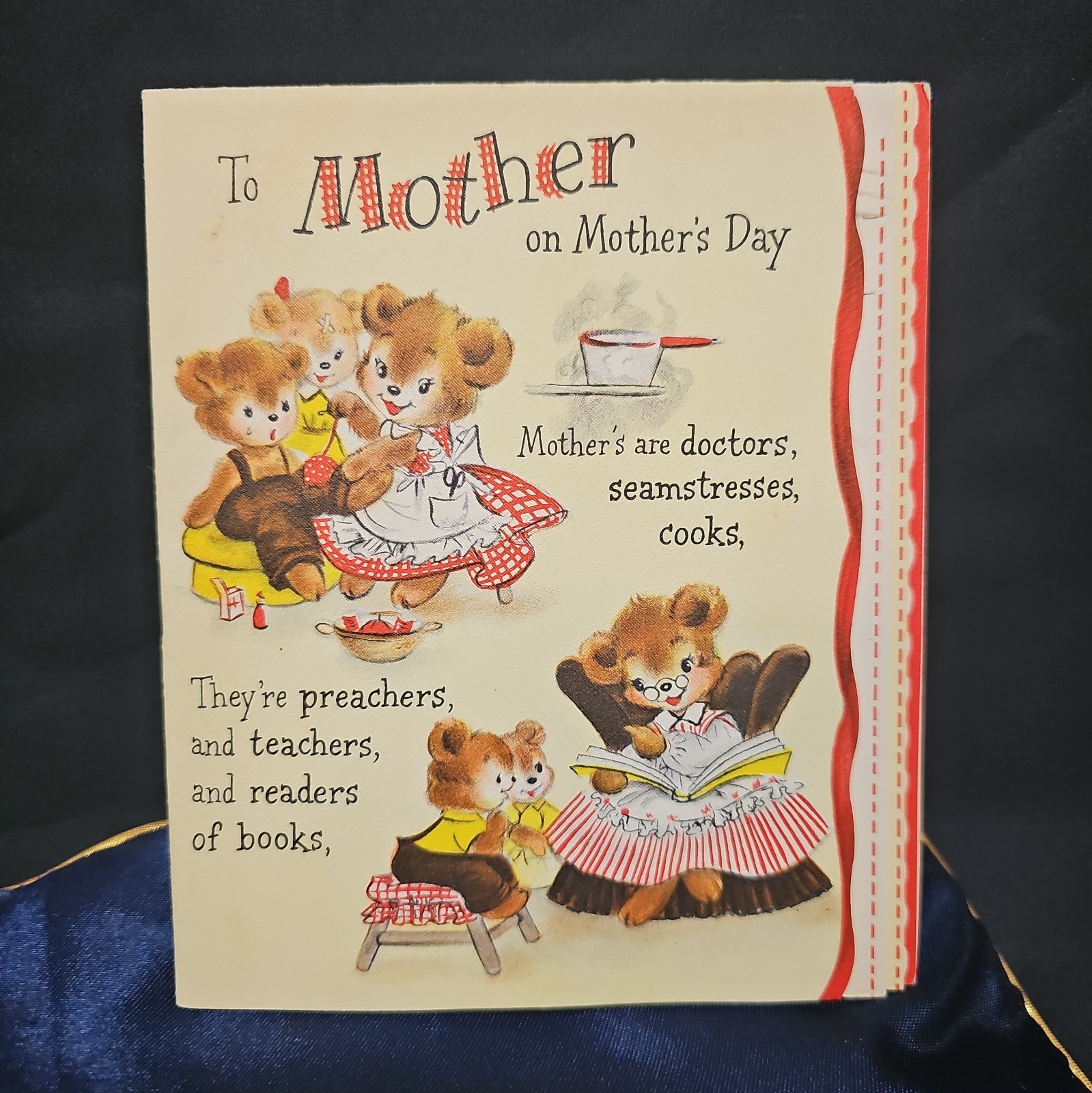 Vintage Mothers Day 3 Page Hallmark Card Vintage Mothers Day 3 Page Hallmark Card