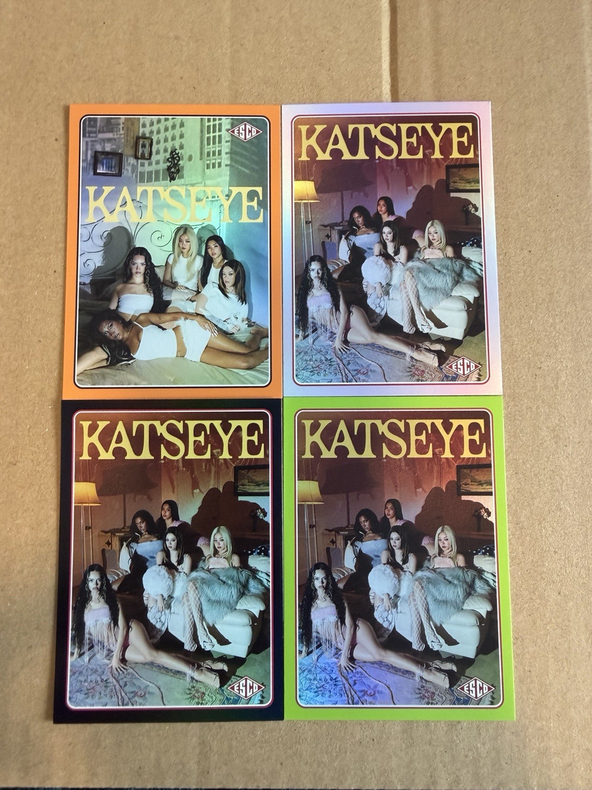 KATSEYE 2026 WILD Trading Card Lot 4 Foil Parallel /50 /60 /75 /99 ESCO HYBE