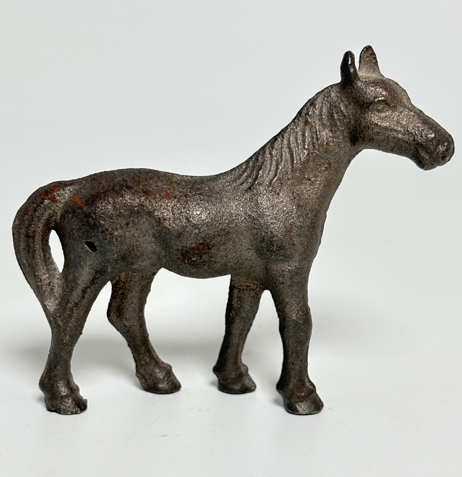 Standing Cast Iron Rustic Horse Figurine Paperweight