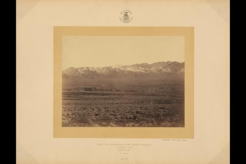 Photo:Wahsatch Utah 1869 Mountain Town Near Salt Lake Expedition Photo