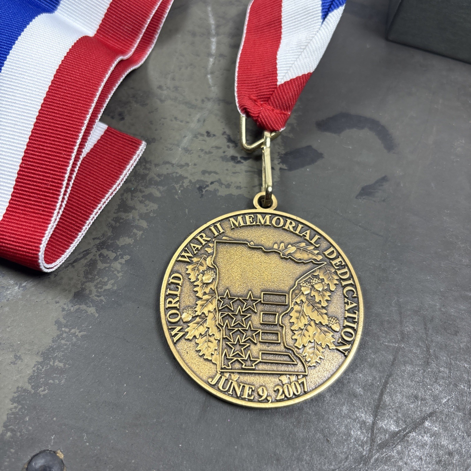 WWII Veteran Medal Awarded at 2007 Minnesota Memorial Dedication NIB