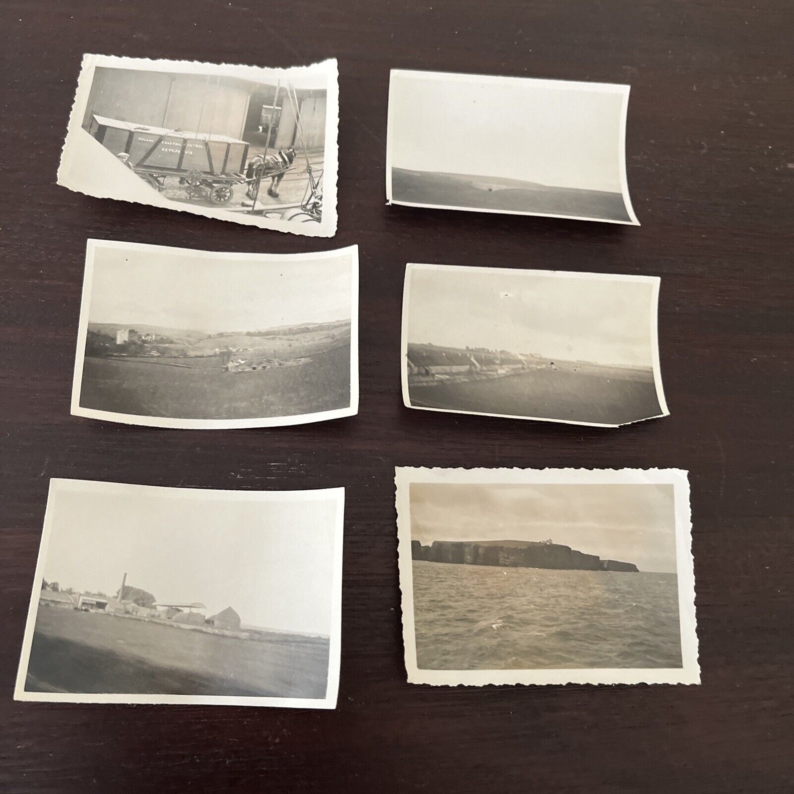Vtg 1930s 6 Photos Labeled “from Train, Scotland” And Aboard Gulfoss