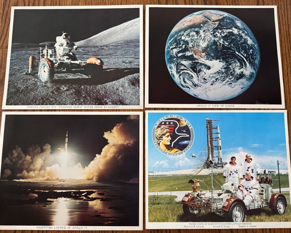 FREE SHIP 1970s NASA-Issued Photos Kennedy Space Ctr Apollo 17 Big Blue Marble