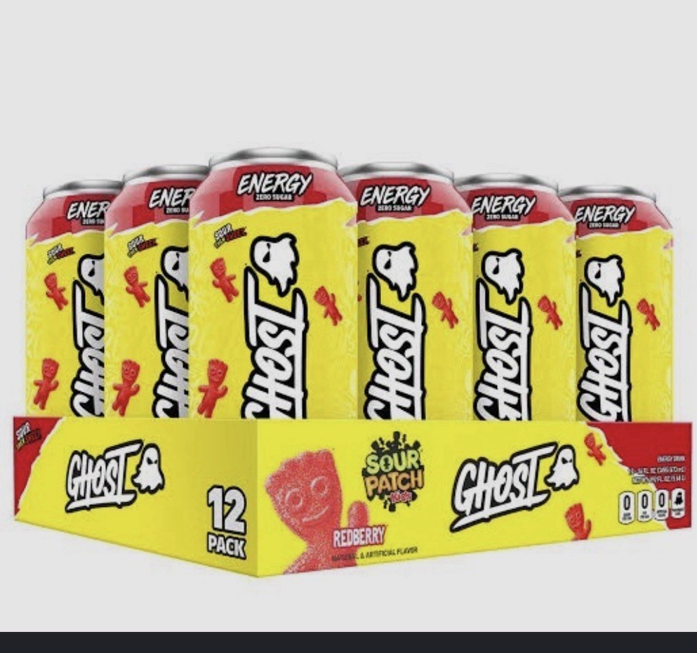 Ghost Energy Sour Patch Red 16 Oz 12 Pack 