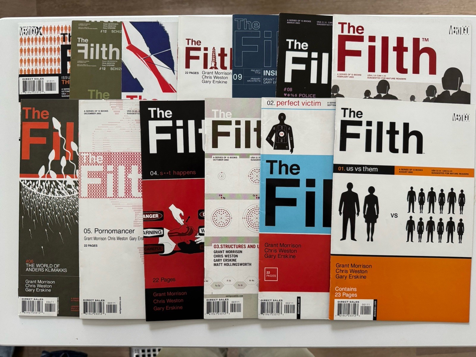 THE FILTH - 1-13 - Complete Set - 2002 - Vertigo - Grant Morrison - NM
