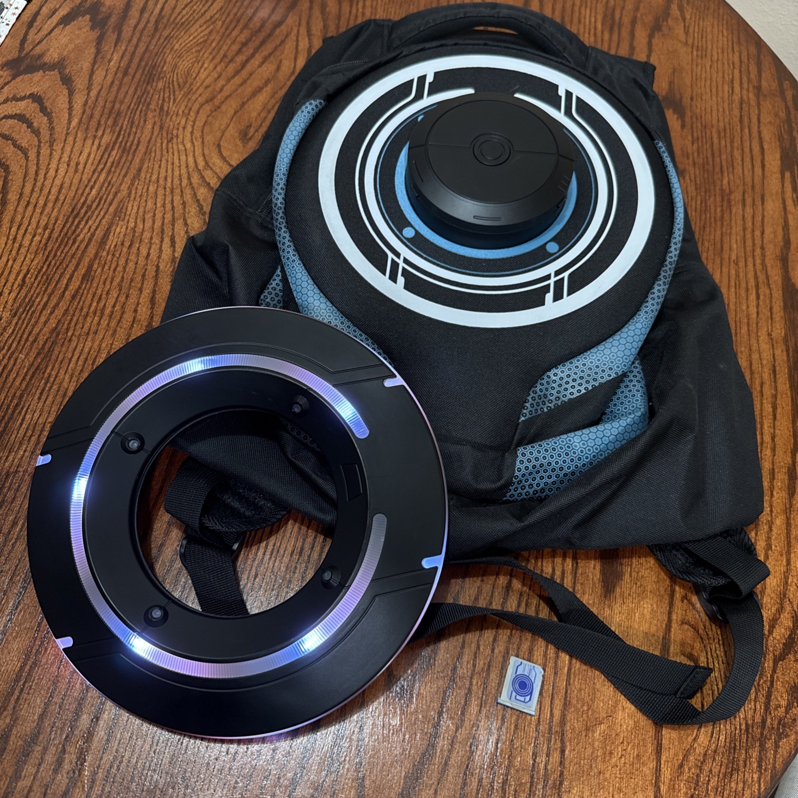 Walt Disney World Tron Lightcycle Run Identity Disc Backpack, Sam Flynn - USED