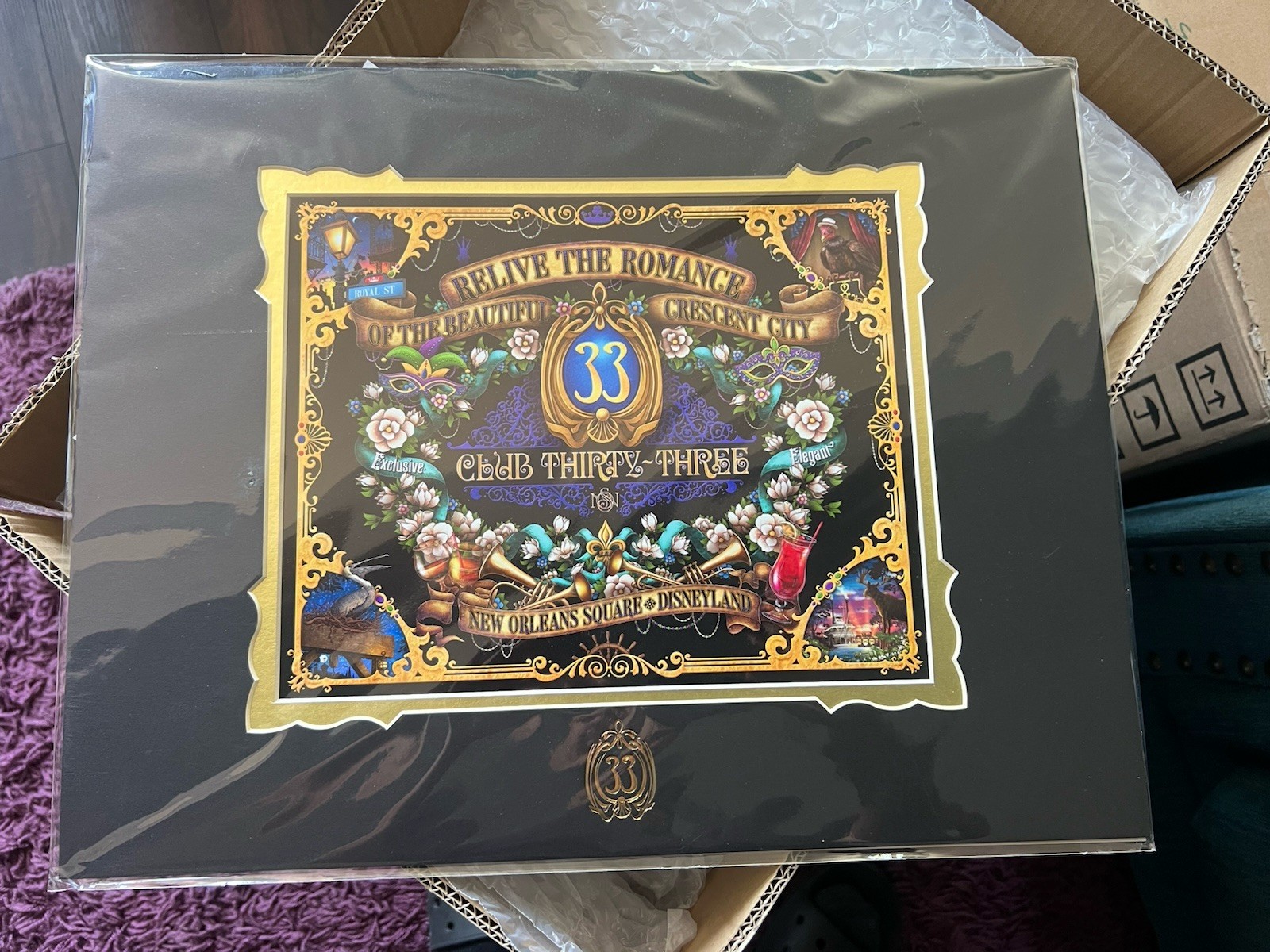 Club 33 Royal Street Disneyland Jeremy Fulton Matted Print