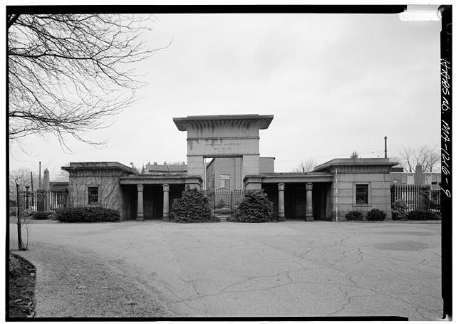 Cambridge Massachusetts Mount Auburn Cemetery Main Gate 1900s Photograph