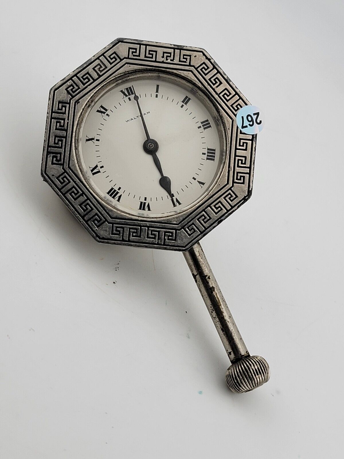 Rare Antique Waltham 8-day Automobile Clock Circa 1920’s Decoration. Untested.