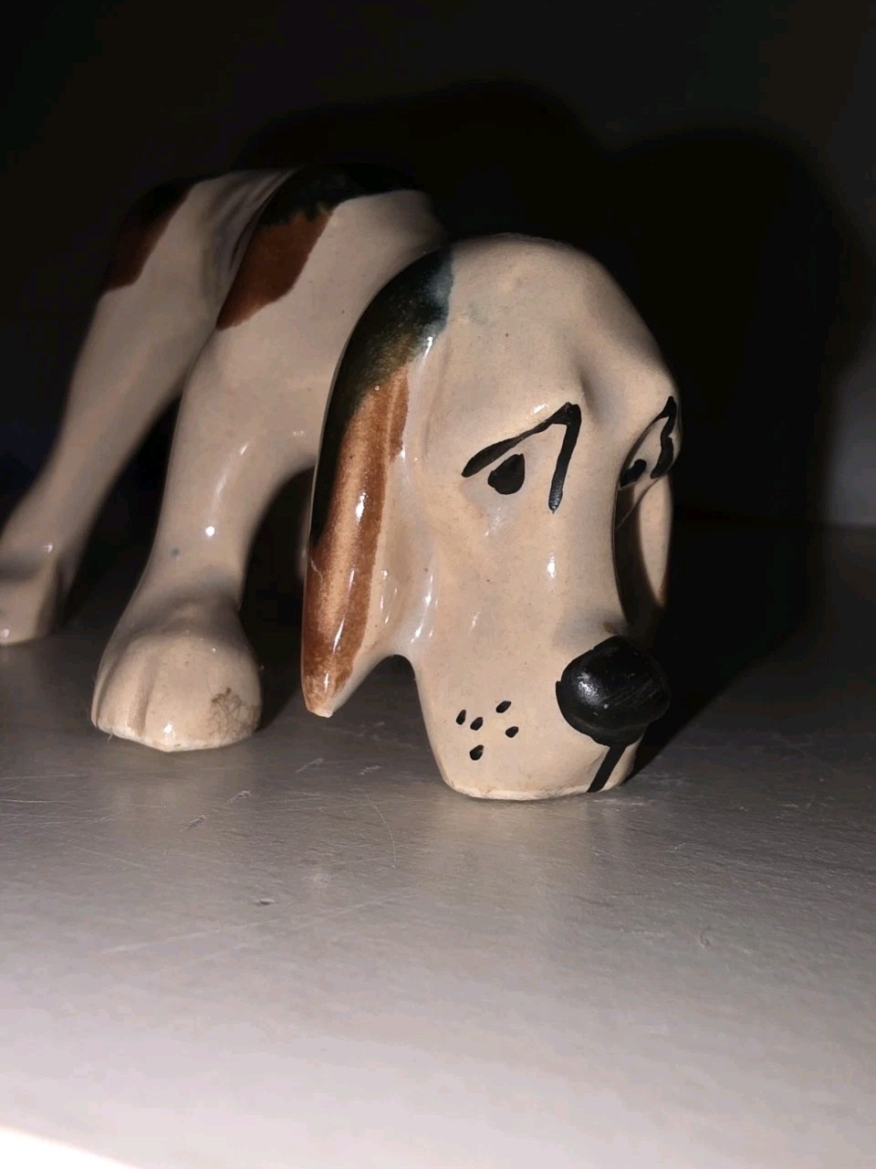 ADORABLE VINTAGE  Hound Dog Puppy DOG FIGURINE