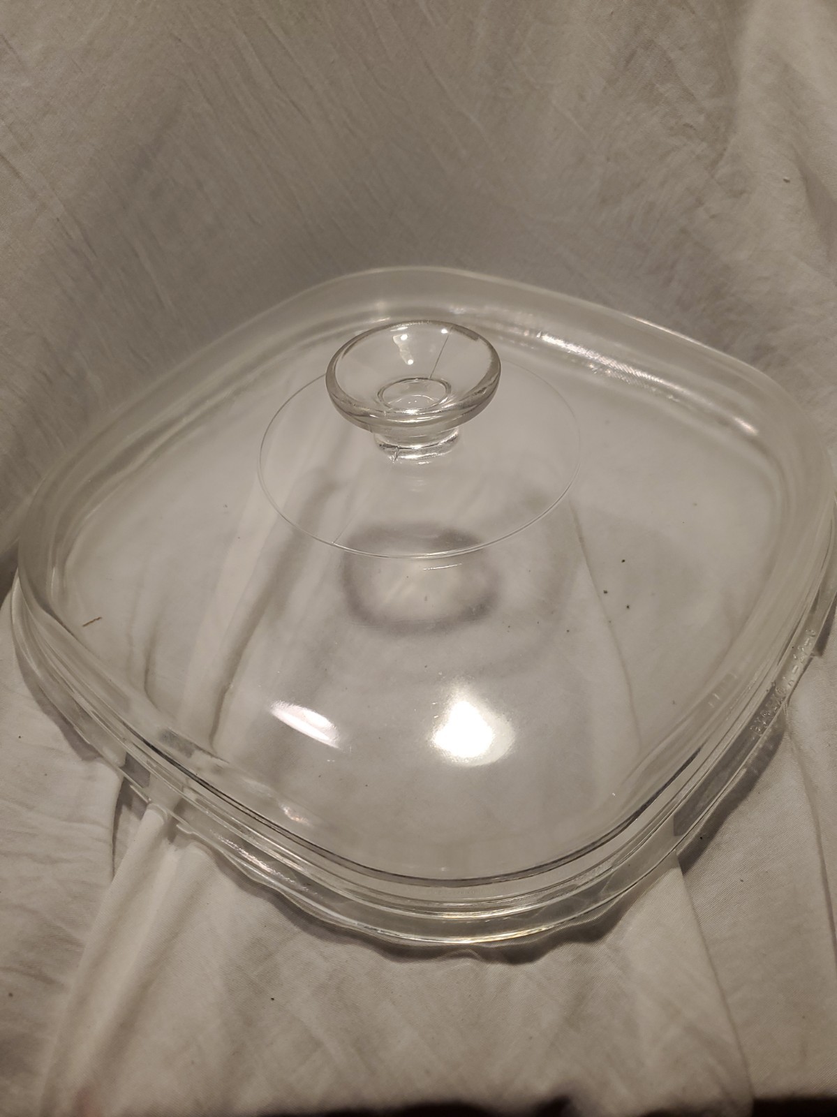 VTG Pyrex XXL Casserole Lid.  17-G, A-12-G On The Lip. 9.5in Inside Width.