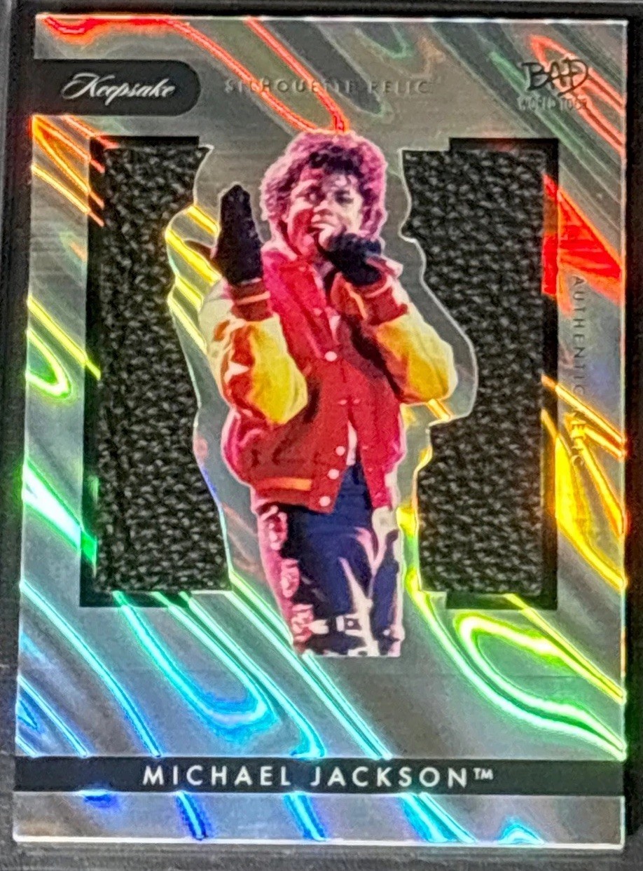 2025 Keepsake Michael Jackson Bad World Tour LEATHER Jacket Relic (#264)  13/17