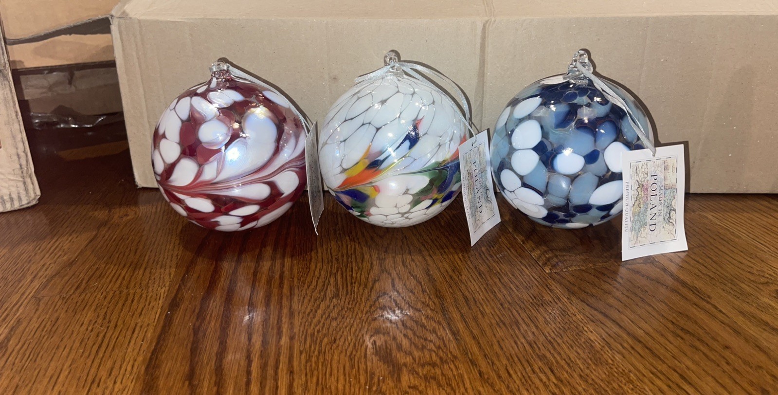 Poland Glass handmade ornament 5 inch Poland Glass handmade ornament 5 inch