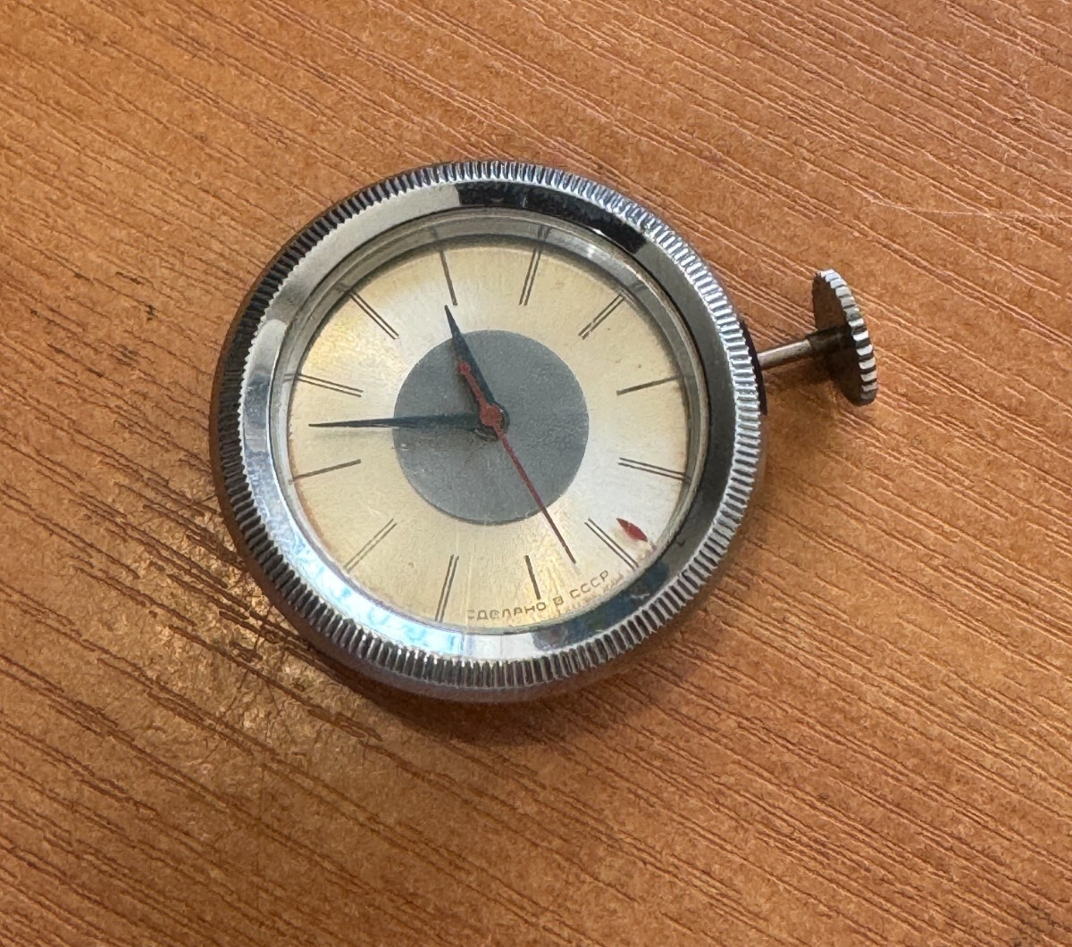 196 ChS Soviet mechanical miniature watch from transistor radio SIGNAL-601