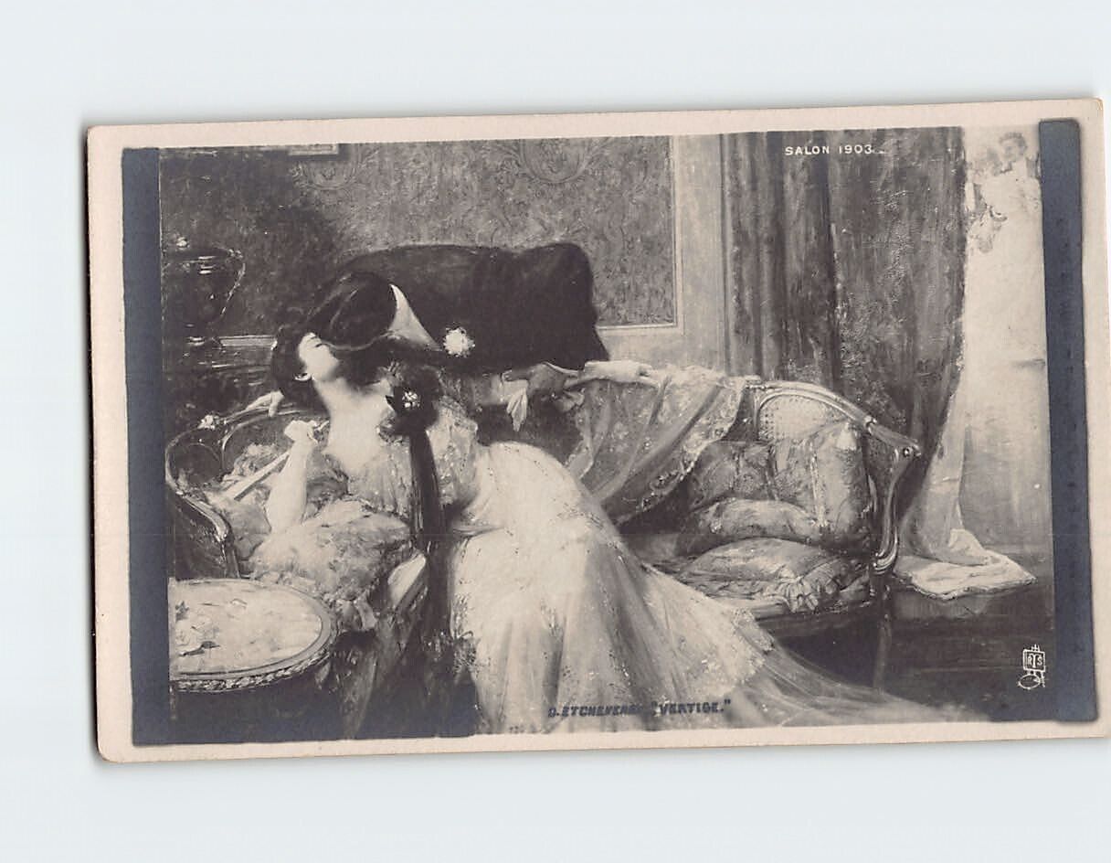 Postcard Vertige Salon 1903 Paris France