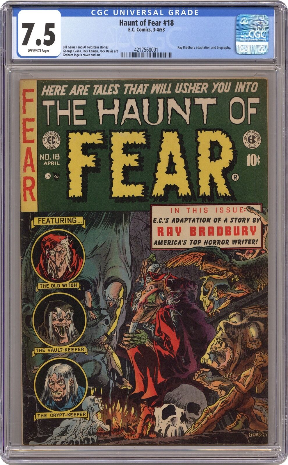 Haunt of Fear #18 CGC 7.5 1953 4217568001