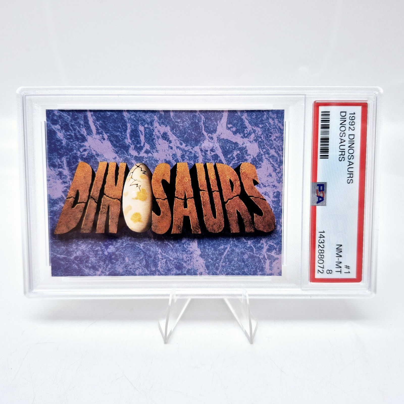 1992 Pro Set Dinosaurs #1 Title Card PSA 8