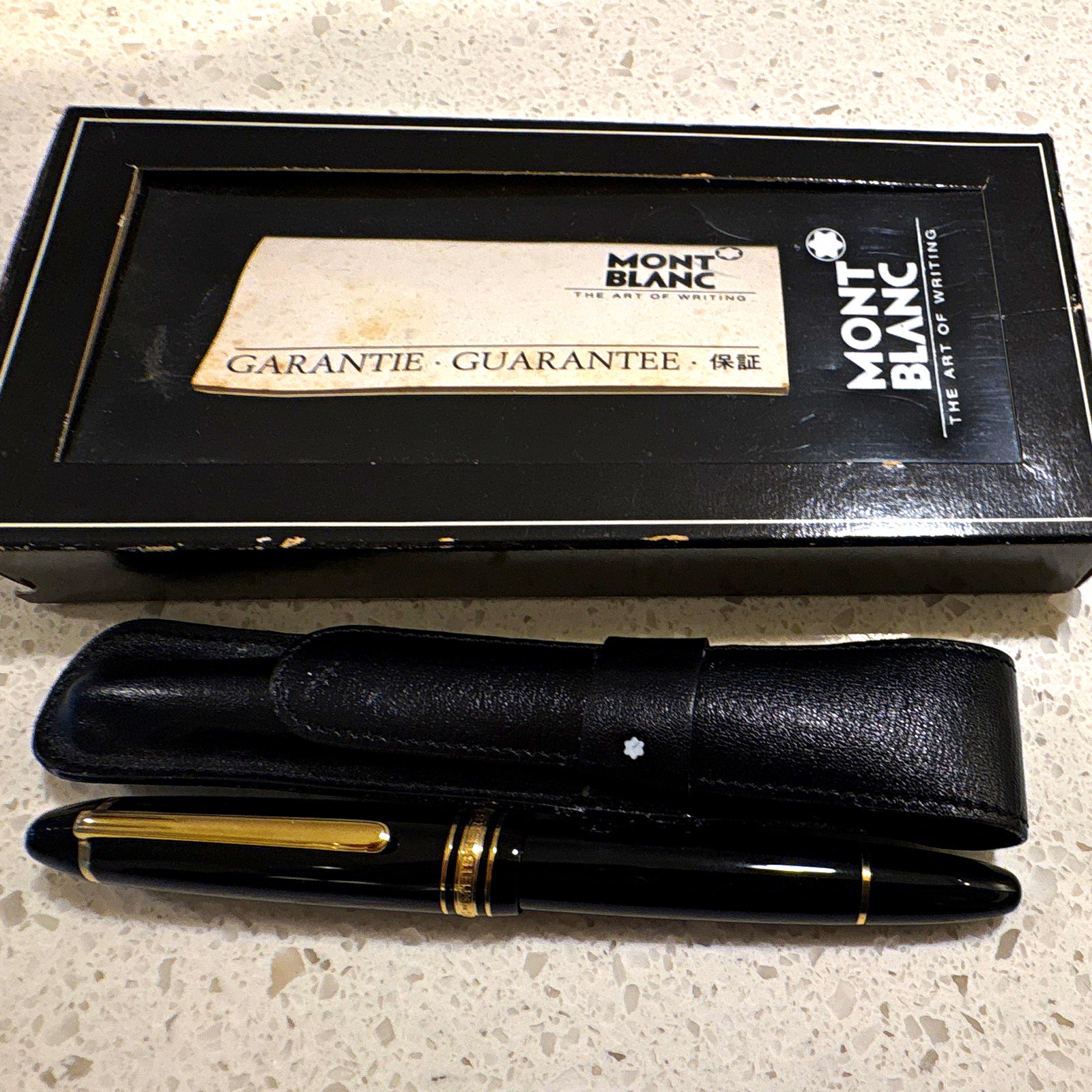 Montblanc Meisterstuck Fountain Pen 14K Nib Gold From West Germany w/ Box Pouch