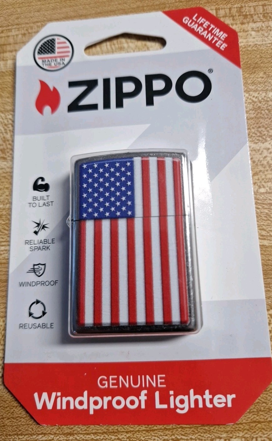 Zippo American FLAG STARS AND Windproof Lighter USA NEW SEALED Zippo American FLAG STARS AND Windproof Lighter USA NEW SEALED