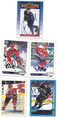 Kris Beech Signed Hockey Card Washington 2001 Rookie Kris Beech Signed Hockey Card Washington 2001 Rookie