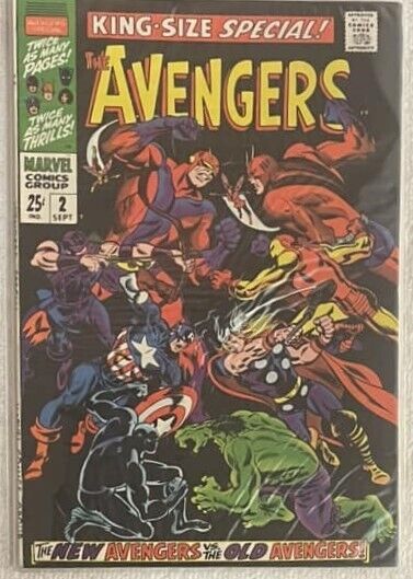 Avengers Annual #2 (RAW 8.5 - MARVEL 1968) (ITEM VIDEO) Old vs. New Avengers