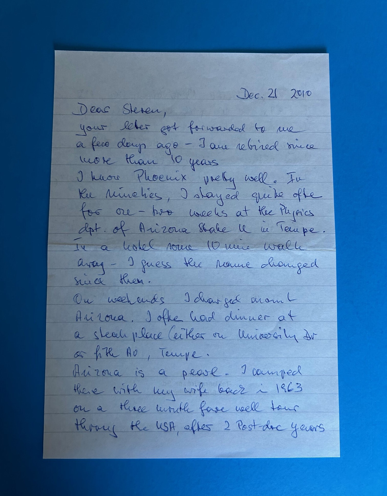 Heinrich Rohrer (Nobel Prize Physics 1986) Autographed Letter Signed Dec. 2010