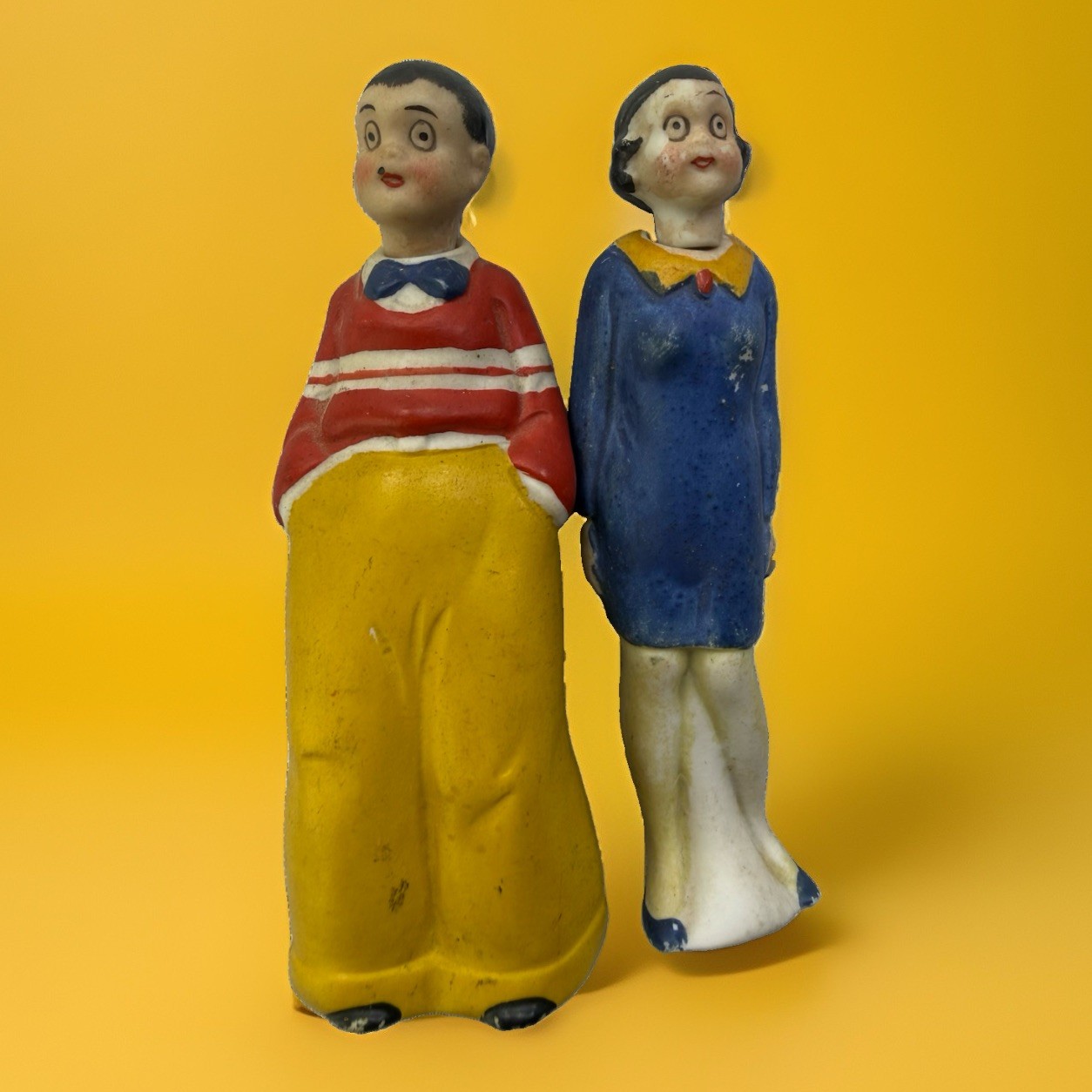 Vtg 1930's Lillums & Harold Teen Japan Bisque Figurine Comics GERMANY 4in Tall Vtg 1930's Lillums & Harold Teen Japan Bisque Figurine Comics GERMANY 4in Tall