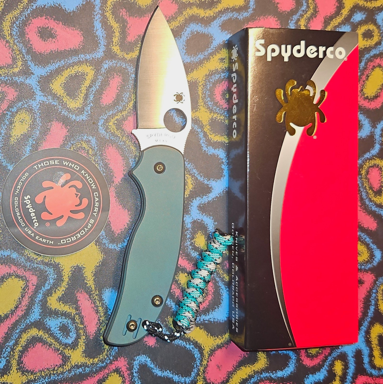 Spyderco SMKW Sage 5 Ti M390 Titanium Compression Lock C123TIPM390 Exclusive
