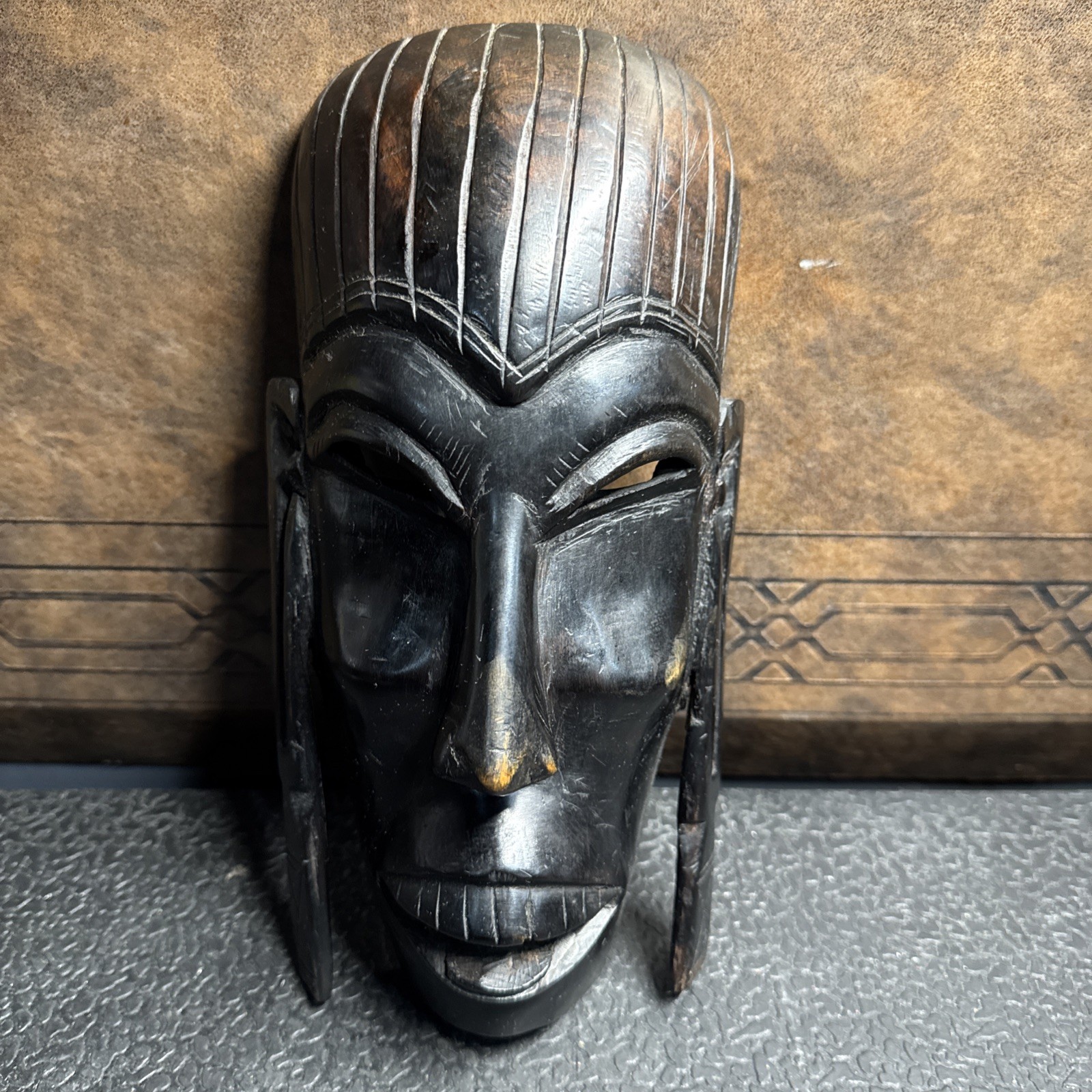 Vintage Hand-Carved African Wooden Tribal Mask – 10 Vintage Hand-Carved African Wooden Tribal Mask – 10