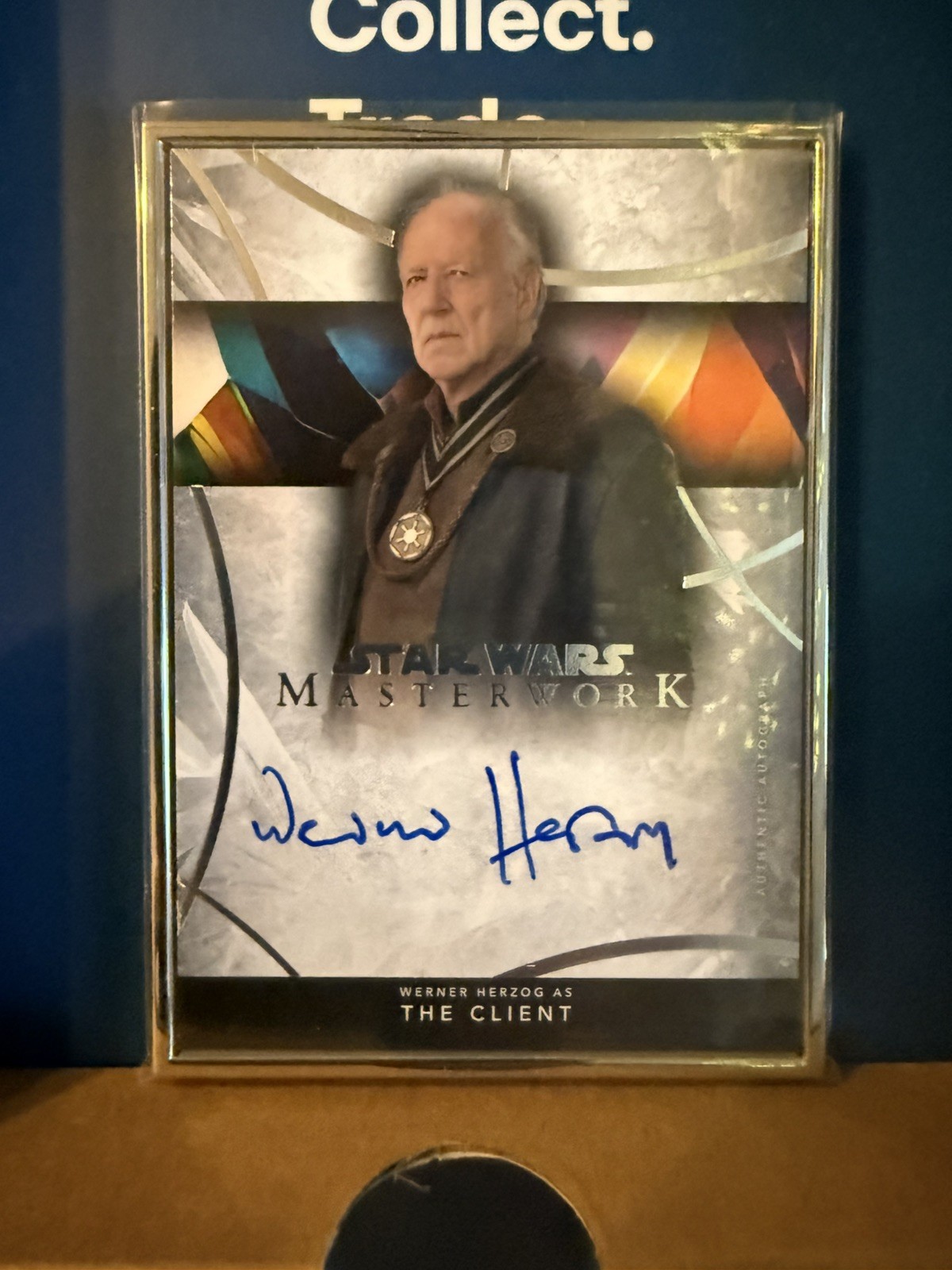 Werner Herzog Star Wars Masterworks The Client framed on card Autograph 5/5 