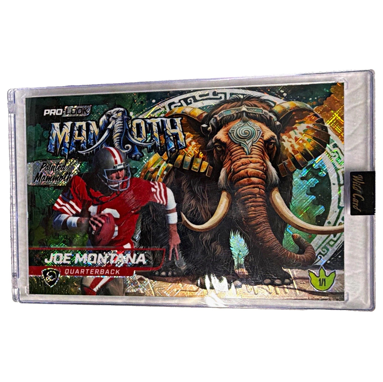 2024 Wild Card Pro-Look Dino-Might Platinum Joe Montana #DM-PM-JM