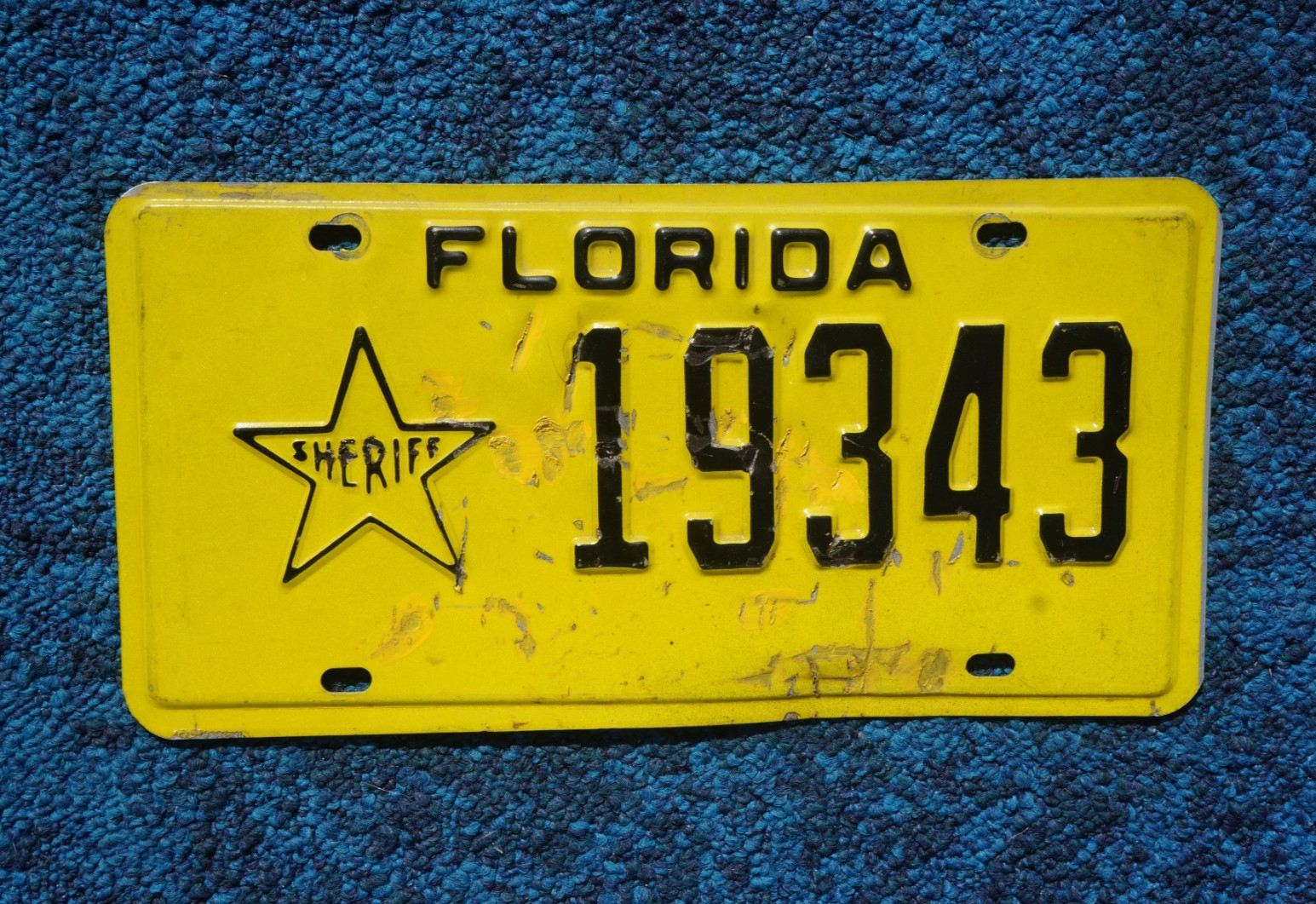1988 - 1990s Florida Sheriff Star License Plate