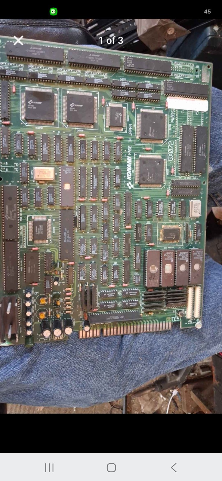 the simpsons original pcb arcade motherboard