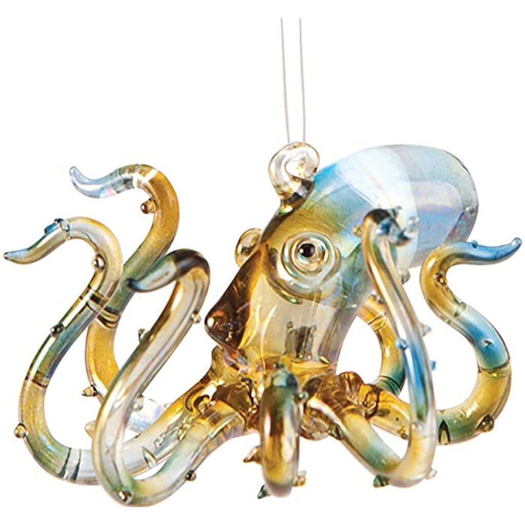 Glass Octopus Ornament