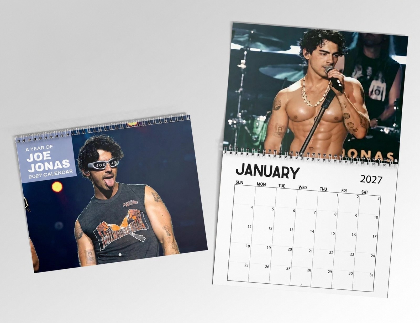 Joe Jonas 2027 Wall Calendar, Jonas Brothers Planner, Home Office Decor For Her Joe Jonas 2027 Wall Calendar, Jonas Brothers Planner, Home Office Decor For Her