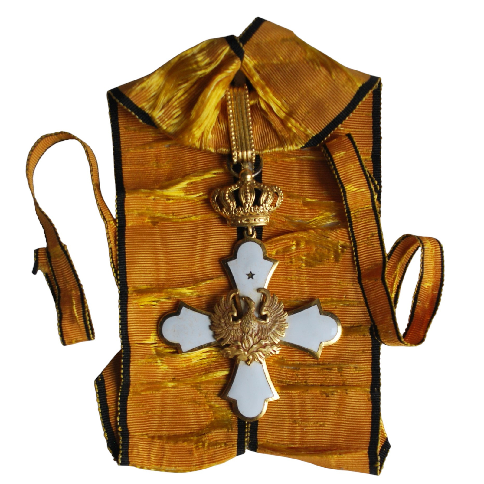 Greece Royal Order of the Phoenix Commander Cross Neck Badge