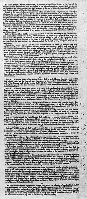 Philadelphia Pennsylvania 1787 Constitution of the U.S. First Printing Page 3