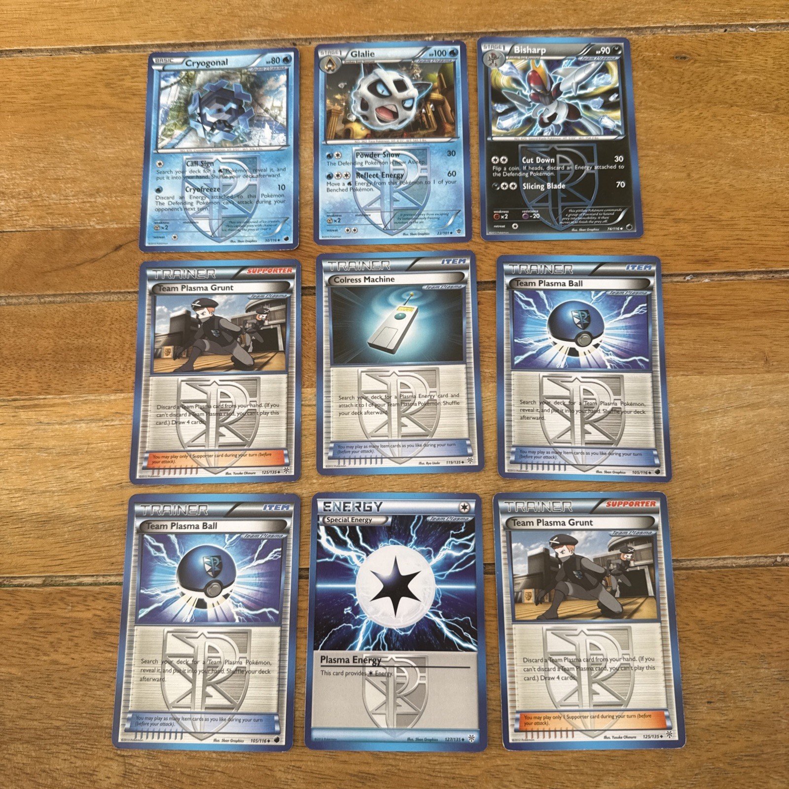 Pokemon TCG Team Plasma Bundle 9X CARDS LP/MP