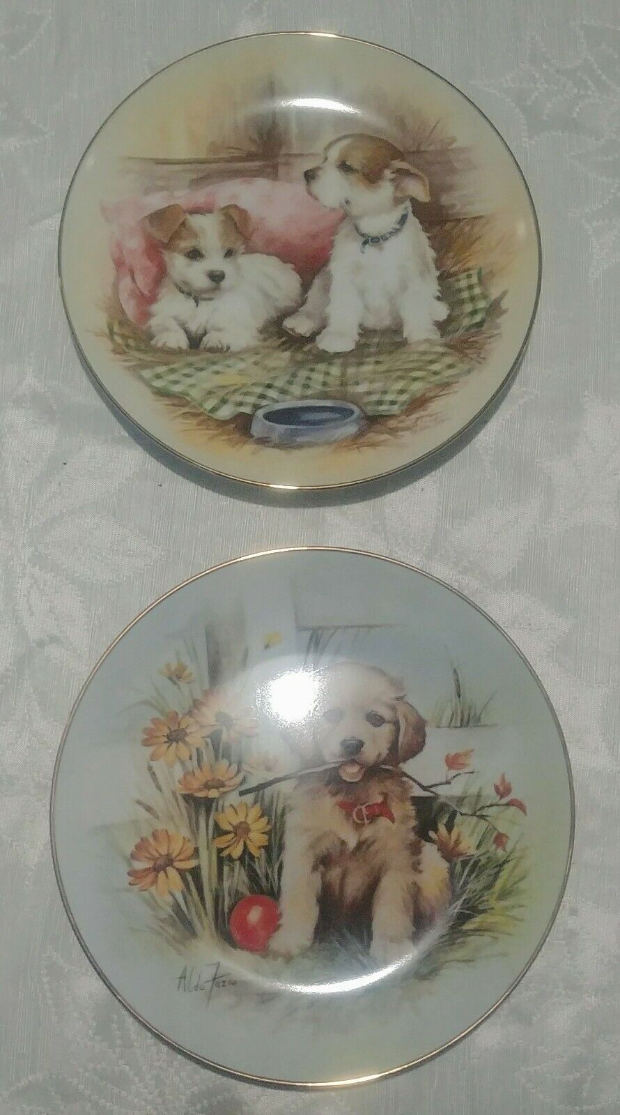PLAYFUL PUPPY PLATE COLLECTION MY DOMAIN,FIRST FETCH 1988