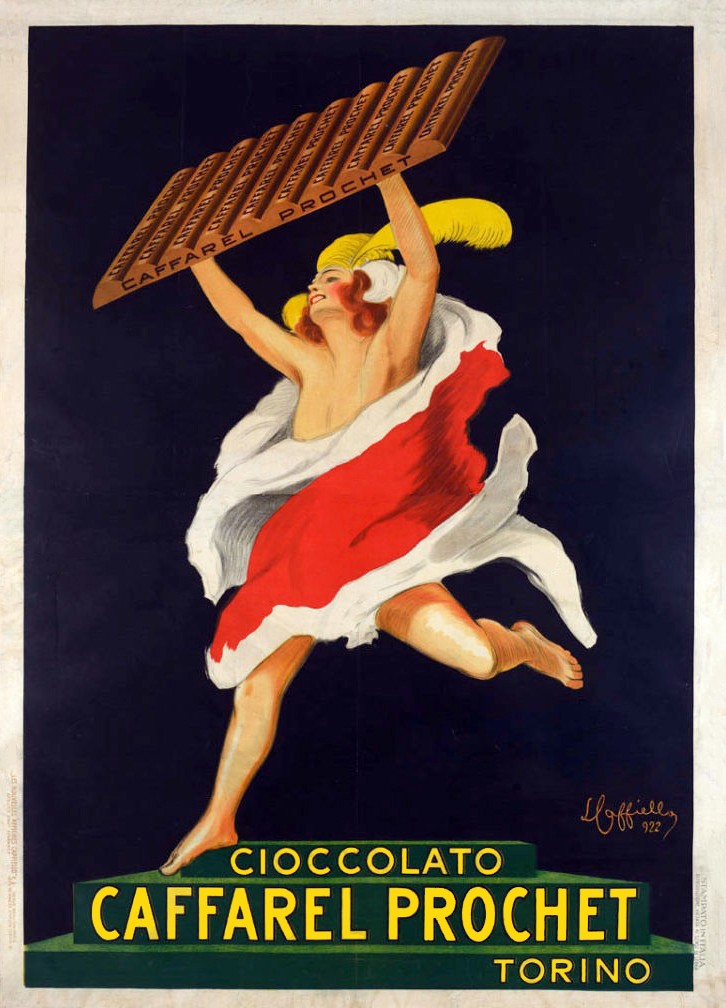 Cioccolato Caffarel Prochet Poster - Italian 1920s Art Deco - 24x32” 🍫