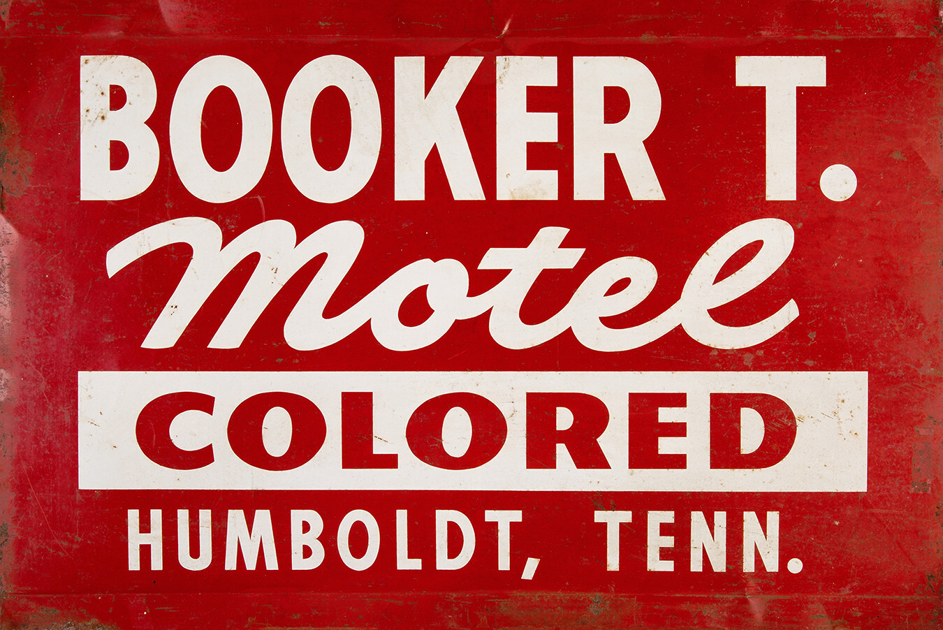 BOOKER T. MOTEL ADVERTISING SIGN