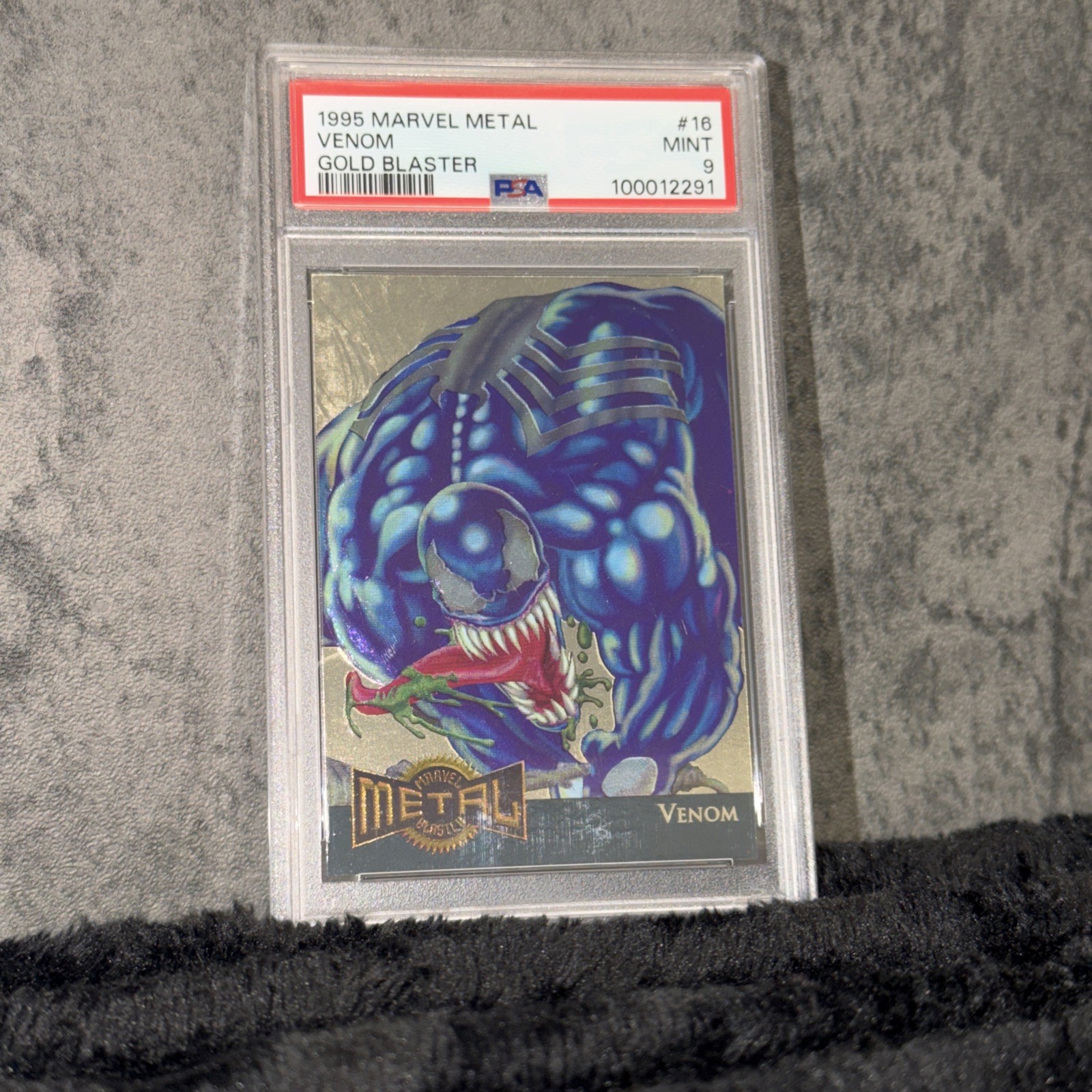 1995 Marvel Metal #16 - Venom Gold Blaster - PSA 9 Mint