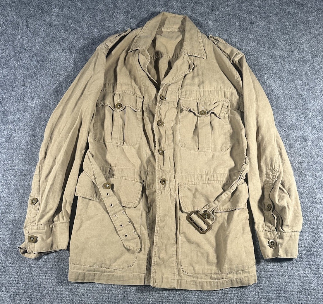 Men's VTG 50s 1950 Pattern British Army Bush Jacket Sz 9 1950s Cotton