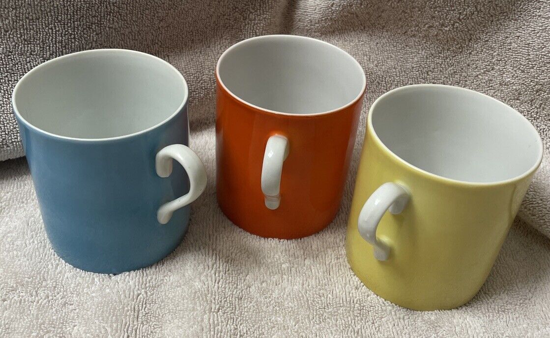 Vintage Made In Japan Colorful Cups Set Of 3