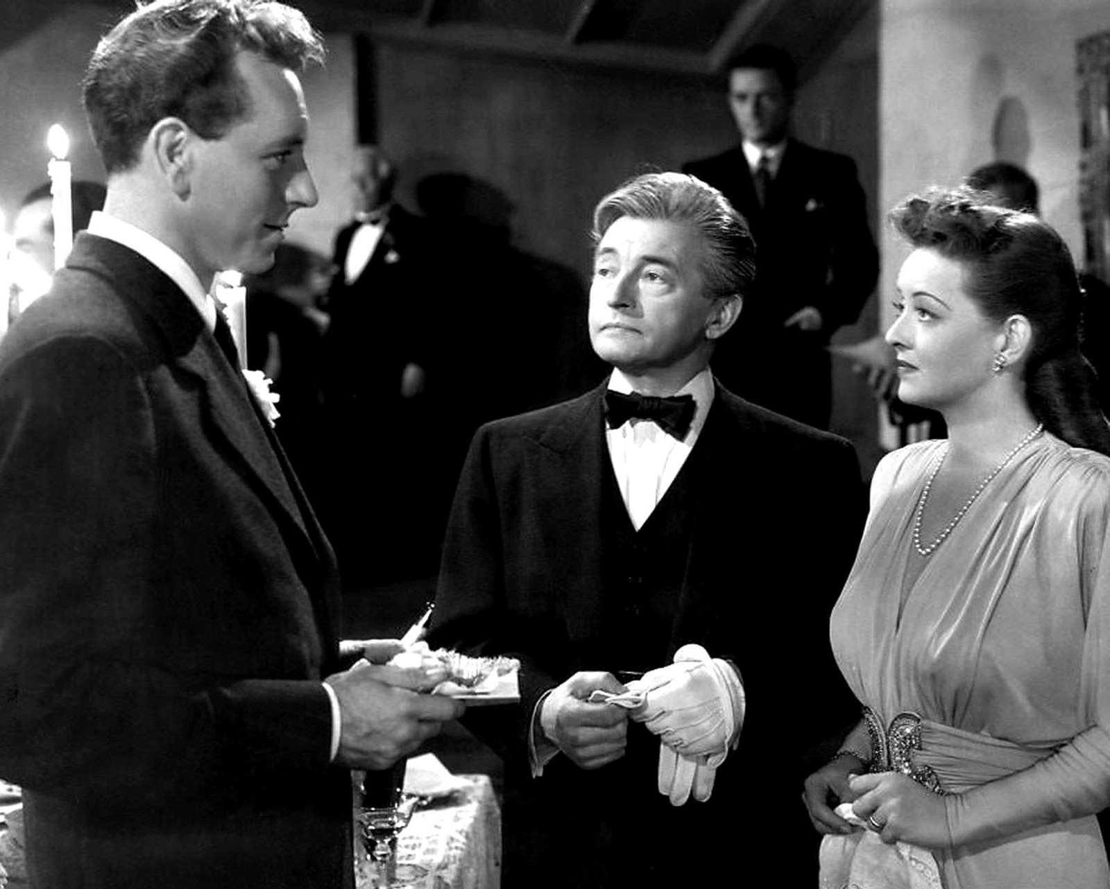 1946 PAUL HENREID Bette Davis, and CLAUDE RAINS in DECEPTION Photo   (218-Y)