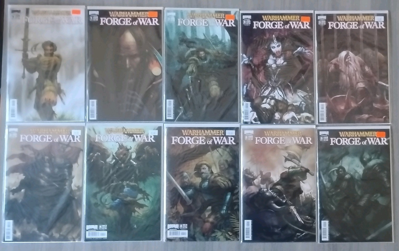 Warhammer Forge of War #1-5 Complete Set Covers A & B BOOM 2007 VF/NM Unread