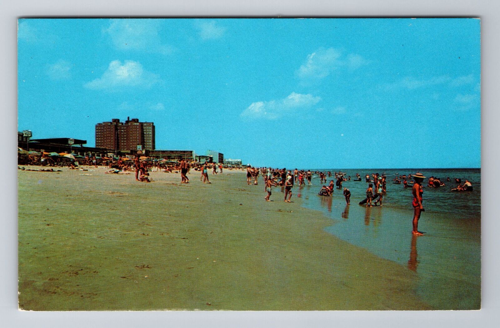 Virginia Beach VA- Virginia, Surf And Beach, Antique, Vintage Souvenir Postcard