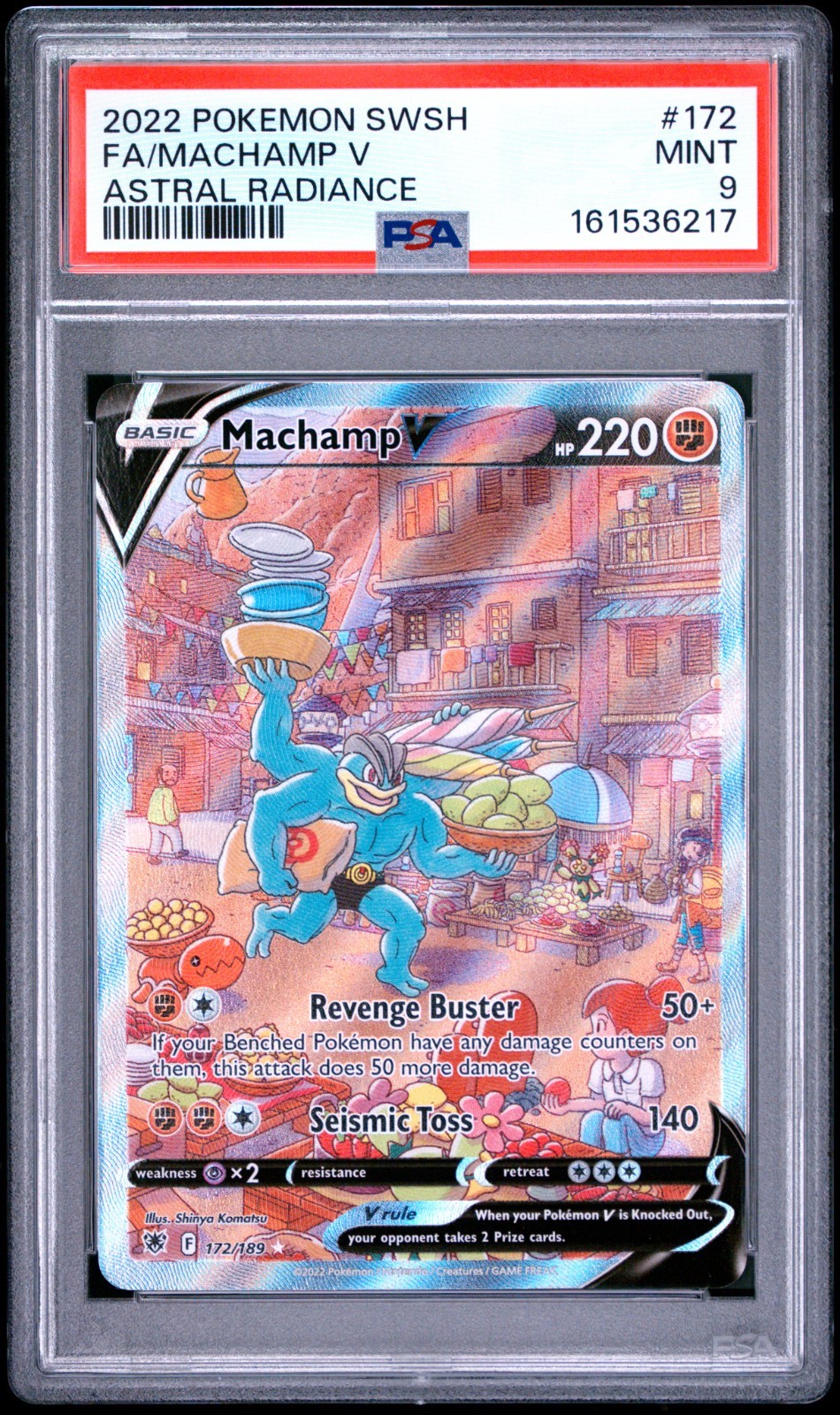 2022 POKEMON SWORD & SHIELD ASTRAL RADIANCE #172 MACHAMP V ALTERNATE ART PSA 9 2022 POKEMON SWORD & SHIELD ASTRAL RADIANCE #172 MACHAMP V ALTERNATE ART PSA 9