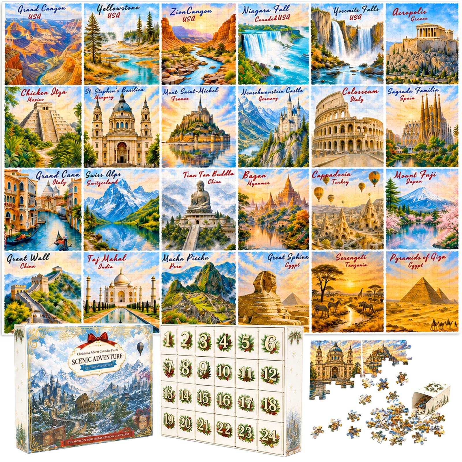 Funnymon Puzzle Advent Calendar 2026 for Adults Kids 10.2 Funnymon Puzzle Advent Calendar 2026 for Adults Kids 10.2
